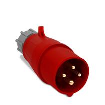 Plugue 024 3P + T 6H 380Vac / 32A Vermelho IP44 Sibratec Plugue 024 3P + T 6H 380Vac / 32A Vermelho IP44 Sibratec