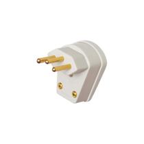Plugue 2p+t 10a 250v Sobrepor Cinza Fame