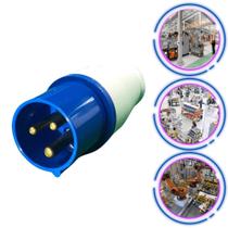 Plugue 2P + T 16 A 220/250V Azul 6H IP44