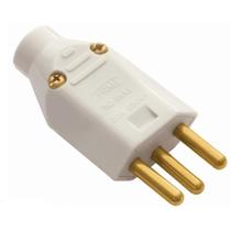 Plugue 2P+T Junção Macho Bipolar 20A 250 Volts Cinza Sobrepor - 1730 - FAME Plugue 2P+T Junção Macho Bipolar 20A 250 Volts Cinza Sobrepor - 1730 - FAME