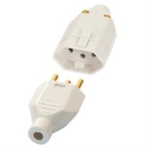 Plugue 2P+T Junção Macho e Fêmea 10A 250 Volts Sobrepor - 1918 - FAME Plugue 2P+T Junção Macho e Fêmea 10A 250 Volts Sobrepor - 1918 - FAME