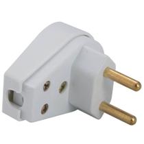 Plugue Angular 2P 20A 250 Volts Branco - 57402109 - TRAMONTINA Plugue Angular 2P 20A 250 Volts Branco - 57402109 - TRAMONTINA