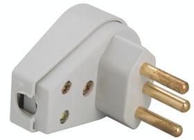 Plugue Angular 2P+T 10A Cinza Priscus Tramontina 57401013