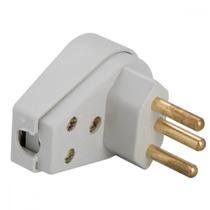 Plugue Angular 2P+T 20 A 250 V Tramontina Cinza