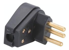 Plugue Angular 2P+T 20 A 250 V Tramontina Preto
