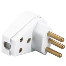 Plugue Angular 2p+t 20a 250 Volts Branco - 57402111 - Tramontina