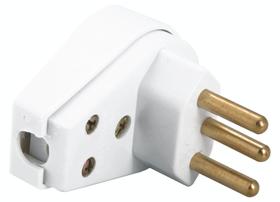 Plugue Angular 2P+T 250 V 10 A Tramontina Branco Plugue Angular 2P+T 250 V 10 A Tramontina Branco