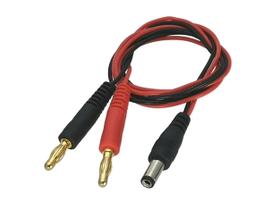 Plugue banana de 4 mm para 5,5 x 2,1 mm DC Power Male Plug Carregador 22AWG 60 CM Cabo