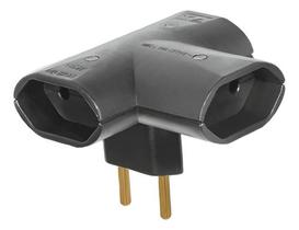 Plugue Benjamin 2 Pinos 3 Saidas Fame 10A Preto