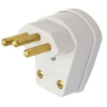 Plugue Bipolar 2P+T Padrão Cinza - 1482 - FAME Plugue Bipolar 2P+T Padrão Cinza - 1482 - FAME