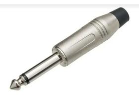 Plugue Conector P10 Mono Niquel Mxt Profissional Kit 5 Peças