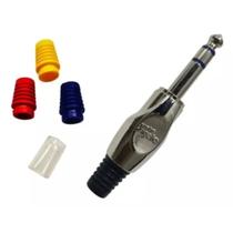 Plugue Conector Santo Angelo P10N Estéreo Acompanha 3 Buchas