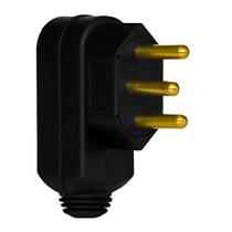 Plugue Daneva 2P+T 10A Preto Unitária