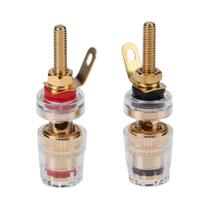 Plugue De Alto-Falante De Latão 2-10PCS Terminal De Amplificador Banho De Ouro 4mm Base De Painel De Plugue De Alto-Falante De Latão 2-10PCS Terminal De Amplificador Banho De Ouro 4mm Base De Painel De