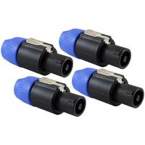 Plugue de alto-falante Twist Lock Plugue de alto-falante de 4 pólos Neutrik Speakon Plugue de alto-falante Twist Lock Plugue de alto-falante de 4 pólos Neutrik Speakon