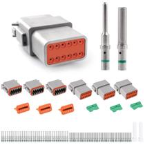 Plugue de conector de fio impermeável JRready ST6117 DT de 12 pinos