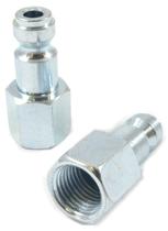 Plugue de conexão de ar Forney 75592 Tru Flate Steel 1/4" NPT, pacote com 2