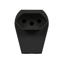 Plugue de Sobrepor Tomada Fêmea 3 Pinos 10A Preto Pezzi Plugue de Sobrepor Tomada Fêmea 3 Pinos 10A Preto Pezzi