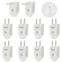 Plugue de substituição de 2 pinos e 10 unidades 250V/10A para pequenos aparelhos