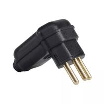 Plugue Desmontável 2P + T 90 20A Com Prensa Cabos Preto MarGirius