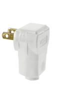 Plugue elétrico Leviton 101AN-W 15 Amp 125V Ângulo Branco