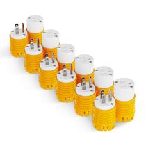 Plugue Elétrico RVGUARD 15A 125V Conjunto de 6 unidades macho/fêmea Plugue Elétrico RVGUARD 15A 125V Conjunto de 6 unidades macho/fêmea
