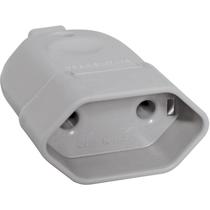 Plugue Fêmea 2P 10A/250V Cinza Tramontina Un Plugue Fêmea 2P 10A/250V Cinza Tramontina Un