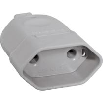 Plugue Fêmea 2p 10a 250v Cinza - Tramontina