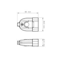 Plugue Femea 2P 250 V 10 A Tramontina Preto