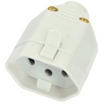 Plugue Fêmea 2P+T 10A Cinza - 1727 - FAME Plugue Fêmea 2P+T 10A Cinza - 1727 - FAME