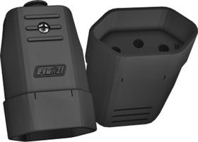 Plugue Femea 2P+T 20A 250v Preto Romazi