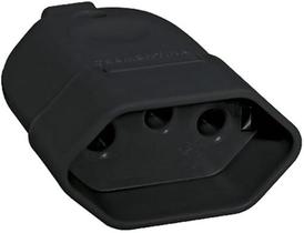 Plugue Fêmea 2p+t 20a 250v Preto - Tramontina Plugue Fêmea 2p+t 20a 250v Preto - Tramontina
