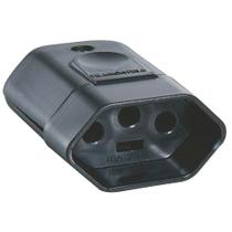 Plugue Fêmea 2p+t 250 V 10 A Tramontina Preto Tramontina