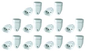 Plugue Fêmea Branco 20a 3 Pólos Radial Kit com 10 pç