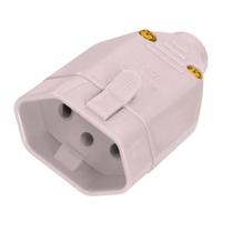 Plugue Fêmea Tomada 2p+t 10a Cinza - Fame Plugue Fêmea Tomada 2p+t 10a Cinza - Fame