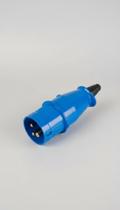Plugue Industrial 2P+T 16A Azul 3 Pinos Plugue Industrial 2P+T 16A Azul 3 Pinos