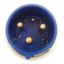 Plugue Industrial 2p+t+piloto 6h 63a Mgi-033