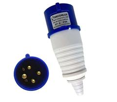Plugue Industrial de Tomada Macho 16A 220-240V 3P+T 9H AZ