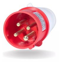 Plugue Industrial Tomada Macho 16A 380-415V 3P+T 6H PL1346