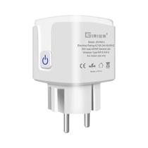Plugue Inteligente Wi-Fi 20A Com Tomada EU, Controle Remoto, Monitor De Energia E Temporizador,