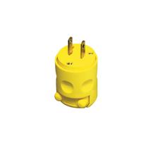 Plugue Leviton Vinyl 2 Wire 15A 115V Amarelo
