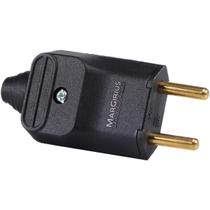 Plugue Macho 2 Pinos 20A 180 PLD2-2 Preto Margirius