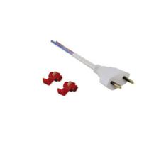 Plugue Macho 20 Bipolar Bivolt Branco - Force Line