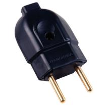Plugue Macho 2p 20 a 250 V Preto - Tramontina Plugue Macho 2p 20 a 250 V Preto - Tramontina