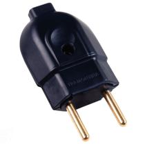 Plugue Macho 2P 20 A 250 V Tramontina Preto Plugue Macho 2P 20 A 250 V Tramontina Preto