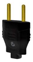 Plugue macho 2P Preto 10A Alumbra Plugue macho 2P Preto 10A Alumbra
