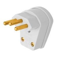 Plugue Macho 2p+t 10a 90 Cinza - Fame Plugue Macho 2p+t 10a 90 Cinza - Fame