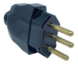 Plugue macho 2p+t 10a pr