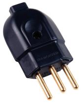 Plugue Macho 2P+T 20 A 250 V Tramontina Preto Plugue Macho 2P+T 20 A 250 V Tramontina Preto