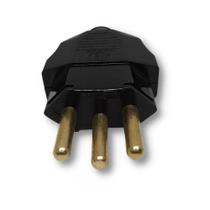 Plugue macho 2p+t 20a 250v pb preto weg 450-2 13301717